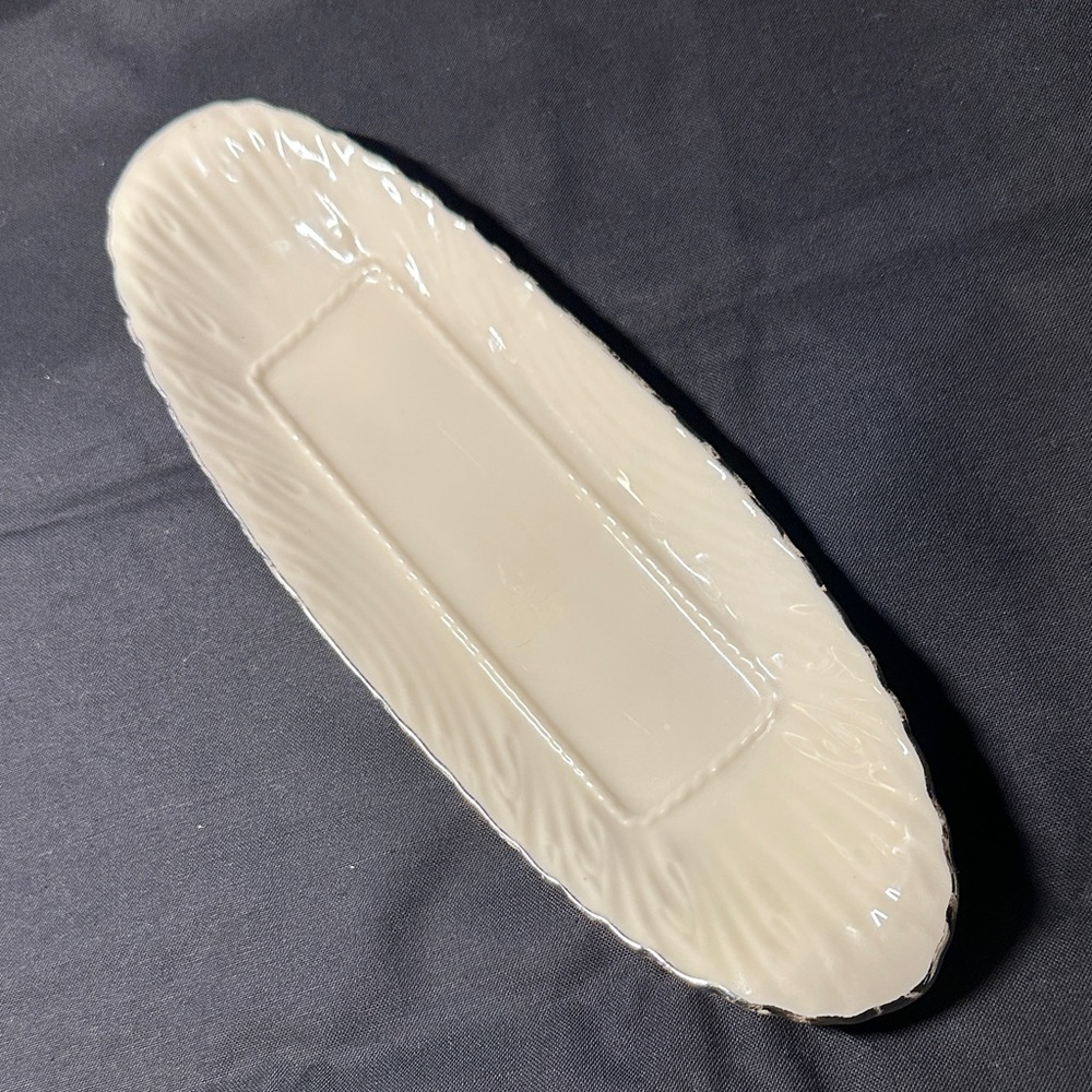 Lenox Cream Oval Butter Dish